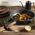 Carote 13-Pcs Nonstick Cookware Sets, Pots and Pans with Stay Cool Handles, Induction Compatible Kitchen Set, (Black)